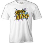 Lord T-Shirt Super Hero Logo Beyaz Erkek Tshirt