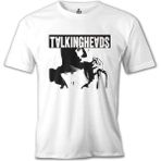 Lord T-Shirt Talkingheads - Mikrofon Beyaz Erkek Tshirt - XXXL