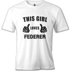 Lord T-Shirt Tenis - Love Federer Beyaz Erkek Tshirt - XXXL