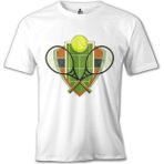 Lord T-Shirt Tenis - Raket 2 Beyaz Erkek Tshirt