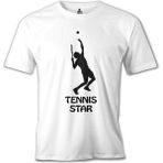 Lord T-Shirt Tenis Star Beyaz Erkek Tshirt - XXXL