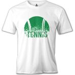 Lord T-Shirt Tenis - Tennis Green Beyaz Erkek Tshirt - XXXL