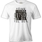 Lord T-Shirt Think Outside The Box Beyaz Erkek Tshirt - M