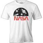 Lord T-Shirt Uzay - Nasa Teleskop Beyaz Erkek Tshirt