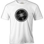 Lord T-Shirt Viking Hammer Logo Beyaz Erkek Tshirt