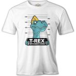 Lord T-Shirt Wanted - Trex Beyaz Erkek Tshirt - M