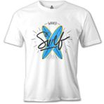 Lord T-Shirt Waves Sörf Beyaz Erkek T-Shirt
