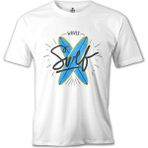 Lord T-Shirt Waves Sörf Beyaz Erkek Tshirt - M