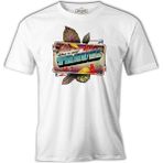 Lord T-Shirt When In Doubt Travel Postcard Beyaz Erkek Tshirt - M