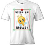 Lord T-Shirt Yılın Meleği Beyaz Erkek Tshirt - XXXL