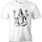 Lord T-Shirt Yoga - Çakra Beyaz Erkek Tshirt