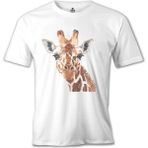 Lord T-Shirt Zürafa - Yüz Beyaz Erkek Tshirt - 2XL