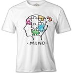 Lordd T-Shirt Akıl - Yapboz Beyaz Erkek T-Shirt