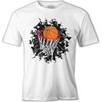 Lordd T-Shirt Basketbol - Pota Beyaz Erkek T-Shirt - 2XL