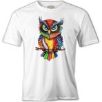 Lordd T-Shirt Baykuş - Dal Beyaz Erkek T-Shirt