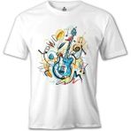 Lordd T-Shirt Gitar - Kandinsky Beyaz Erkek T-Shirt