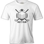 Lordd T-Shirt Golf Kulübü - Golf Club Beyaz Erkek T-Shirt