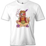 Lordd T-Shirt Hippi - Furry Beyaz Erkek T-Shirt - XXXL