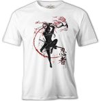 Lordd T-Shirt Japon Savaşçı - Rüzgar Beyaz Erkek T-Shirt - XXXL