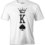 Lordd T-Shirt K - The King Beyaz Erkek T-Shirt