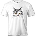 Lordd T-Shirt Kedi - Yüz Beyaz Erkek T-Shirt