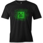 Lordd T-Shirt Minecraft 2 Siyah Erkek Tshirt