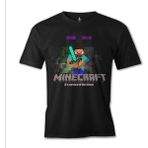 Lordd T-Shirt Minecraft - Survival Of The Fittest Siyah Erkek Tshirt