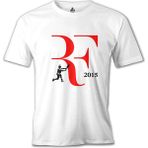 Lordd T-Shirt Tenis - Federer 2015 Beyaz Erkek T-Shirt