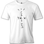 Lordd T-Shirt Travis Scott - Cactus Jack Beyaz Erkek T-Shirt - M