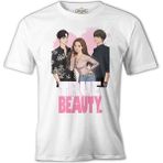 Lordd T-Shirt True Beauty - Kalp Beyaz Erkek T-Shirt - XL