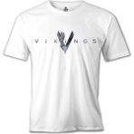Lordd T-Shirt Vikings - Logo Beyaz Erkek T-Shirt - XXXL