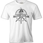 Lordd T-Shirt Yat Kulübü - Dümen Beyaz Erkek T-Shirt - XXXL