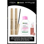 L'Oreal Paris 2'li Telescopic Gold Maskara+ 100 ml Seyahat Boy Micellar + Matte Ink Mini Ruj 65