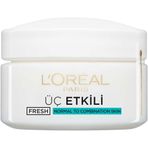 Loreal Paris 3 Etkili Ferahlık Normal ve Karma Ciltler için Nemlendirici Krem