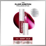 Loreal Paris 490 Berry Jolie Plump Ambition Hyaluron Lip Oil Besleyici ve Nemlendirici Dudak Parlatıcısı