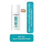 Loreal Paris Bright Reveal SPF 50+ 50 ml Light Koyu Leke Karşıtı Renkli Fluid Güneş Kremi