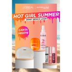 L'Oreal Paris Dewy Beach Look Seti: Güneş Kremi, Saç Spreyi, Kaş Sabitleyici, Likit Allık, Gloss-Çanta Hediyeli
