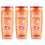 Loreal Paris Elseve Dream Long 3x360 ml Onarıcı Bakım Şampuanı + Siyah Masaj Şampuan Fırçası