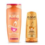 L'Oreal Paris Elseve Dream Long Onarıcı Bakım Şampuanı 360ml & 6 Mucizevi Yağ Besleyici Saç Bakım Kremi 175ml Hediyeli