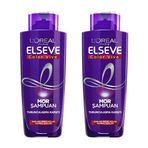Loreal Paris Elseve Turunculaşma Karşıtı Mor Şampuan 2'li 200 ml Saç Bakım Seti