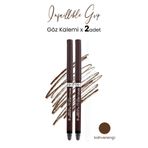 Loreal Paris Infaillible Grip Automatic Kahverengi 2 Adet Jel Göz Kalemi