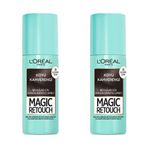 Loreal Paris Magic Retouch Beyaz Dipleri Kapatıcı Koyu Kahverengi 2x75 ml Sprey