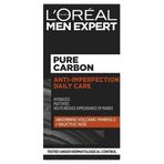 L'Oreal Paris Men Expert yüz nemlendirici kremi, akne eğilimli ciltler için, sisill asit ve volkanik mineraller, saf kömür,