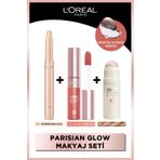 L'Oreal Paris Parisian Glow Makyaj Seti Le Shadow Stick Göz Farı + Lumi Blush Allık 630+Lumi Glass Highlighter 610