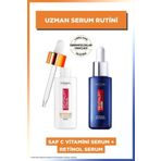 L'Oreal Paris PURE VİTAMİN C SKİN BRİGHTENİNG SERUM & REVİTALİFT LASER PURE RETİNOL NİGHT SERUM DEMBA1510