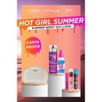 L'Oreal Paris Summer Night Out Look Seti: Saç Spreyi, Makyaj Sabitleyici, Maskara, Kapatıcı, Gloss-Çanta Hediyeli