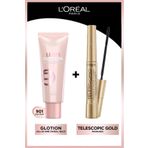 L'Oreal Paris Telescopic Maskara & Glotion All-in-one Doğal Işıltı 901 Makyaj Seti