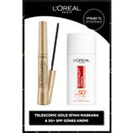 L'Oreal Paris Telescopic Maskara & Revitalift Clinical Spf 50 Günlük Yüksek Uv Korumalı Yüz Güneş Kr