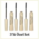 Loreal Telescopic Gold Uzun Görünüm Veren Siyah 3'lü Maskara Seti