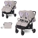Lorelli Duo Grey Dots İkiz Bebek Arabası